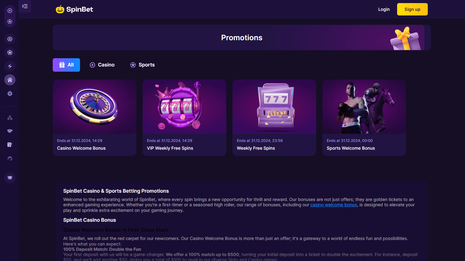 spinbet_casino_promotions_desktop