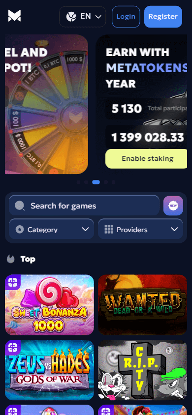 metatokens_casino_homepage_mobile