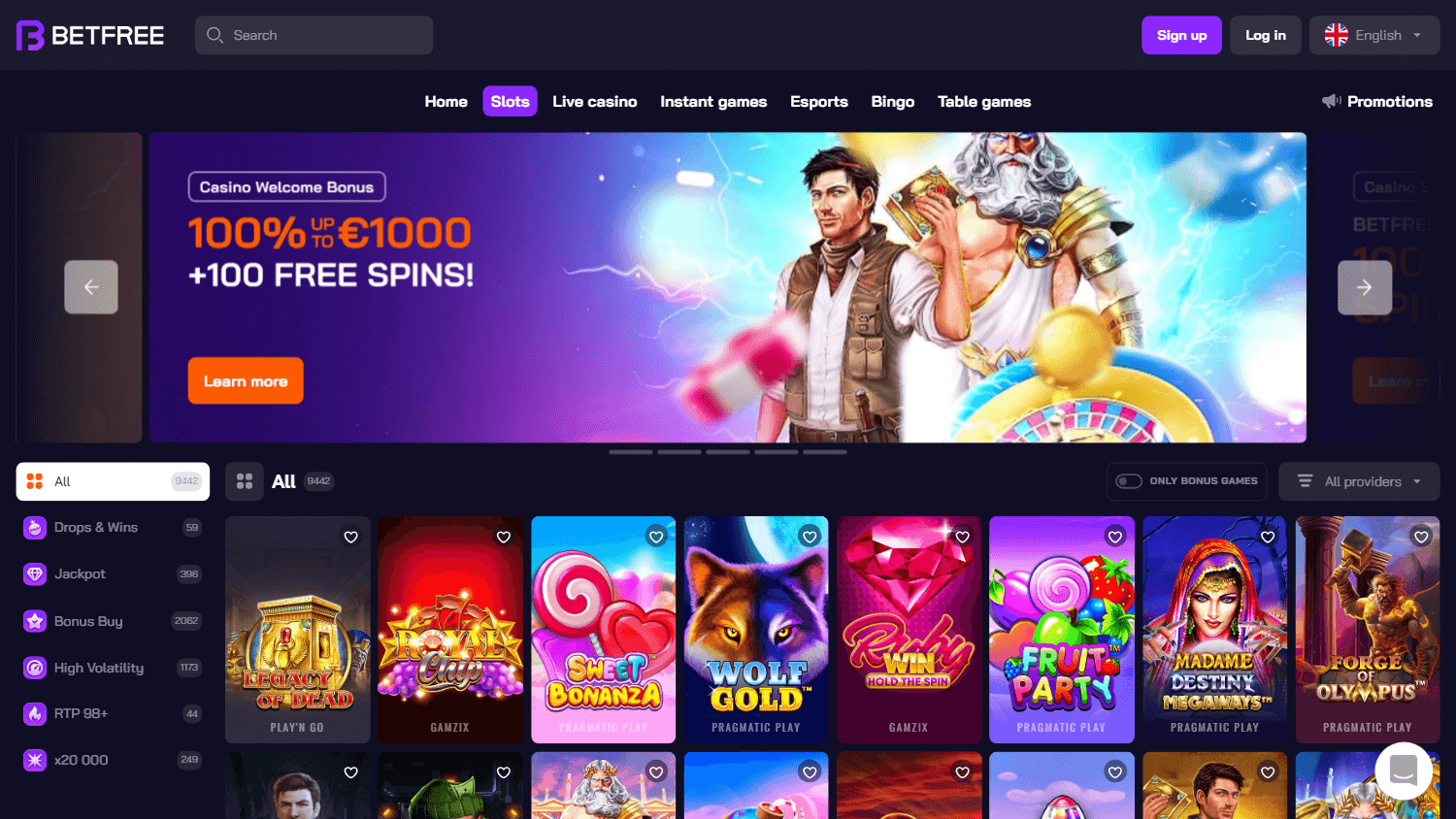 betfree_casino_game_gallery_desktop