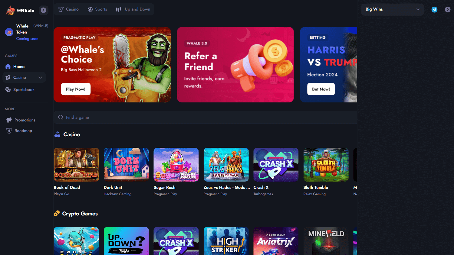 whale.io_casino_homepage_desktop