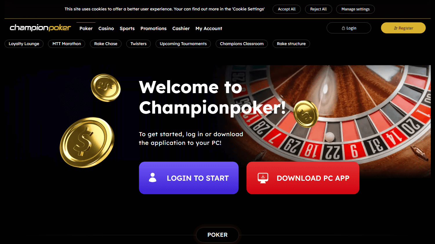 championpoker_casino_homepage_desktop