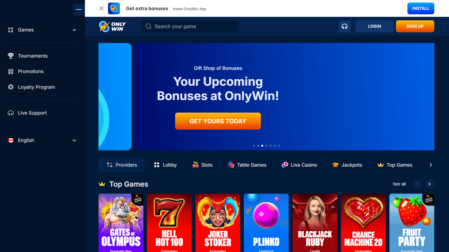 onlywin_casino_homepage_desktop