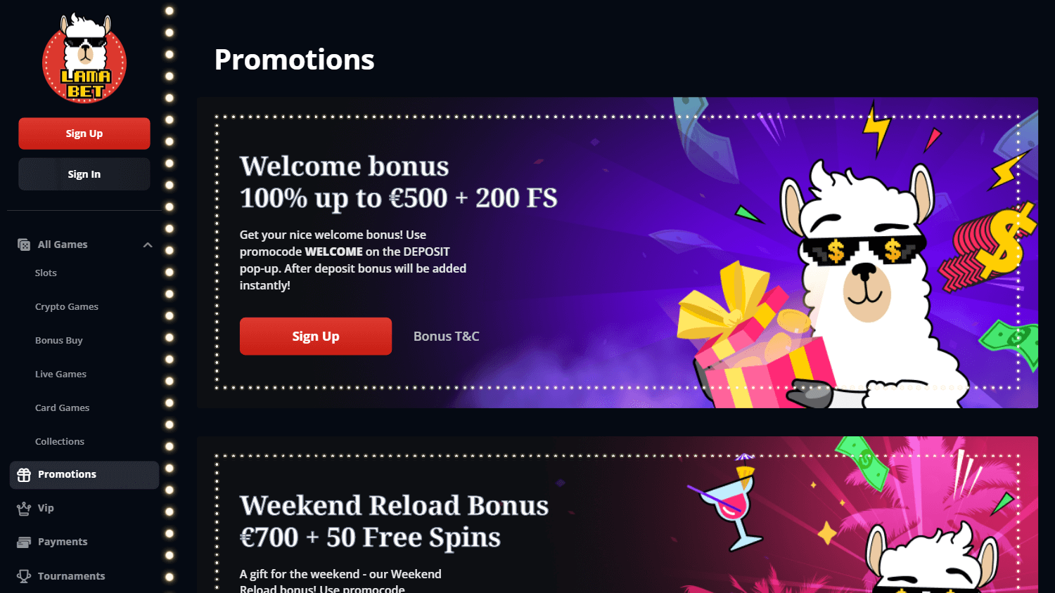 lamabet_casino_promotions_desktop