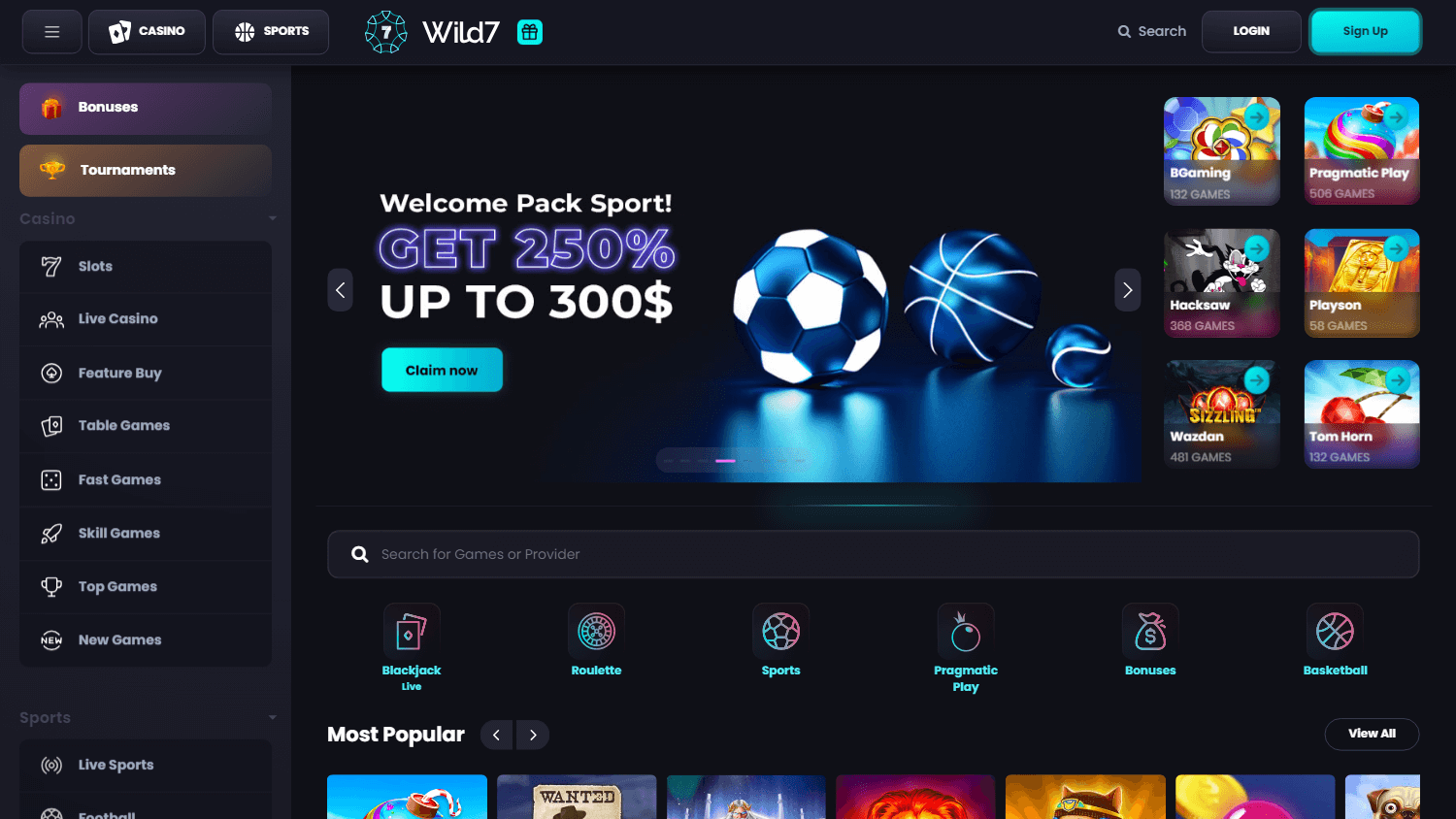 wild7_casino_homepage_desktop