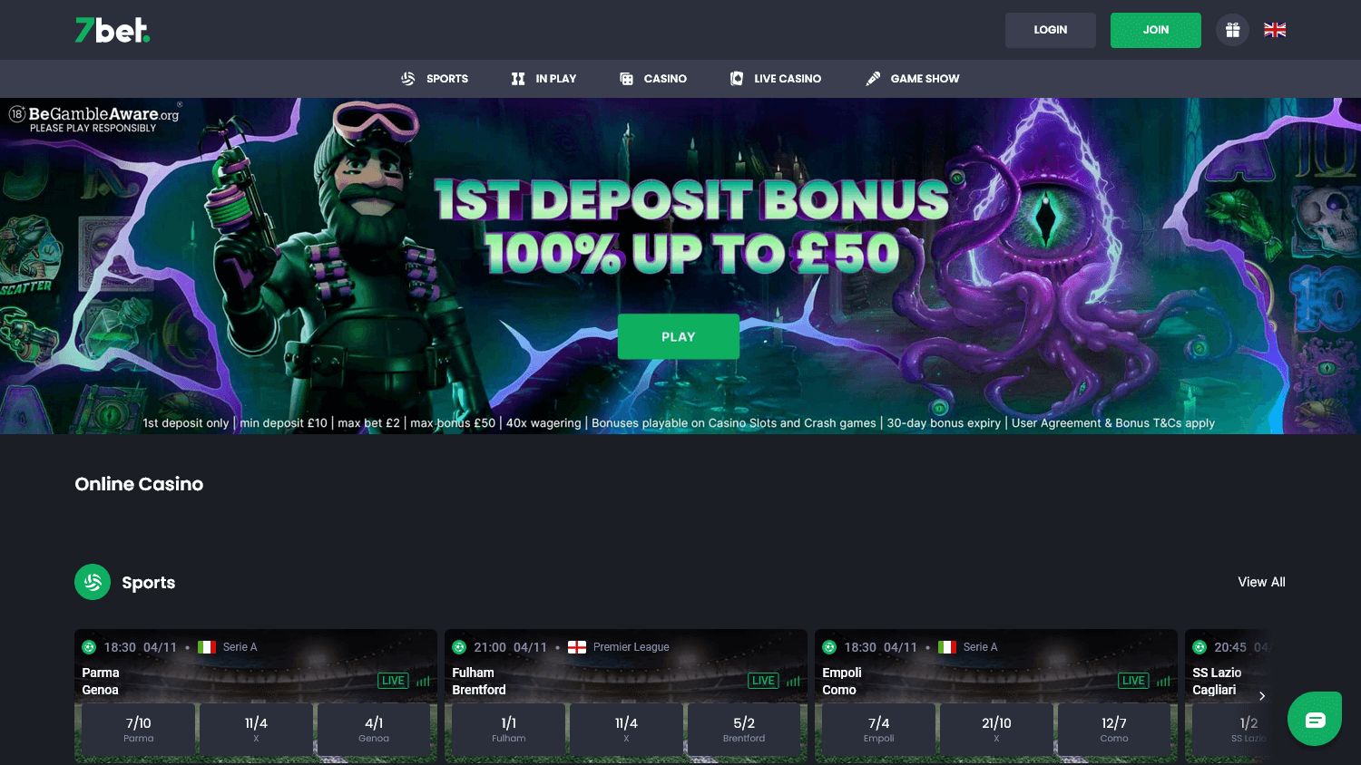 7bet_casino_uk_homepage_desktop