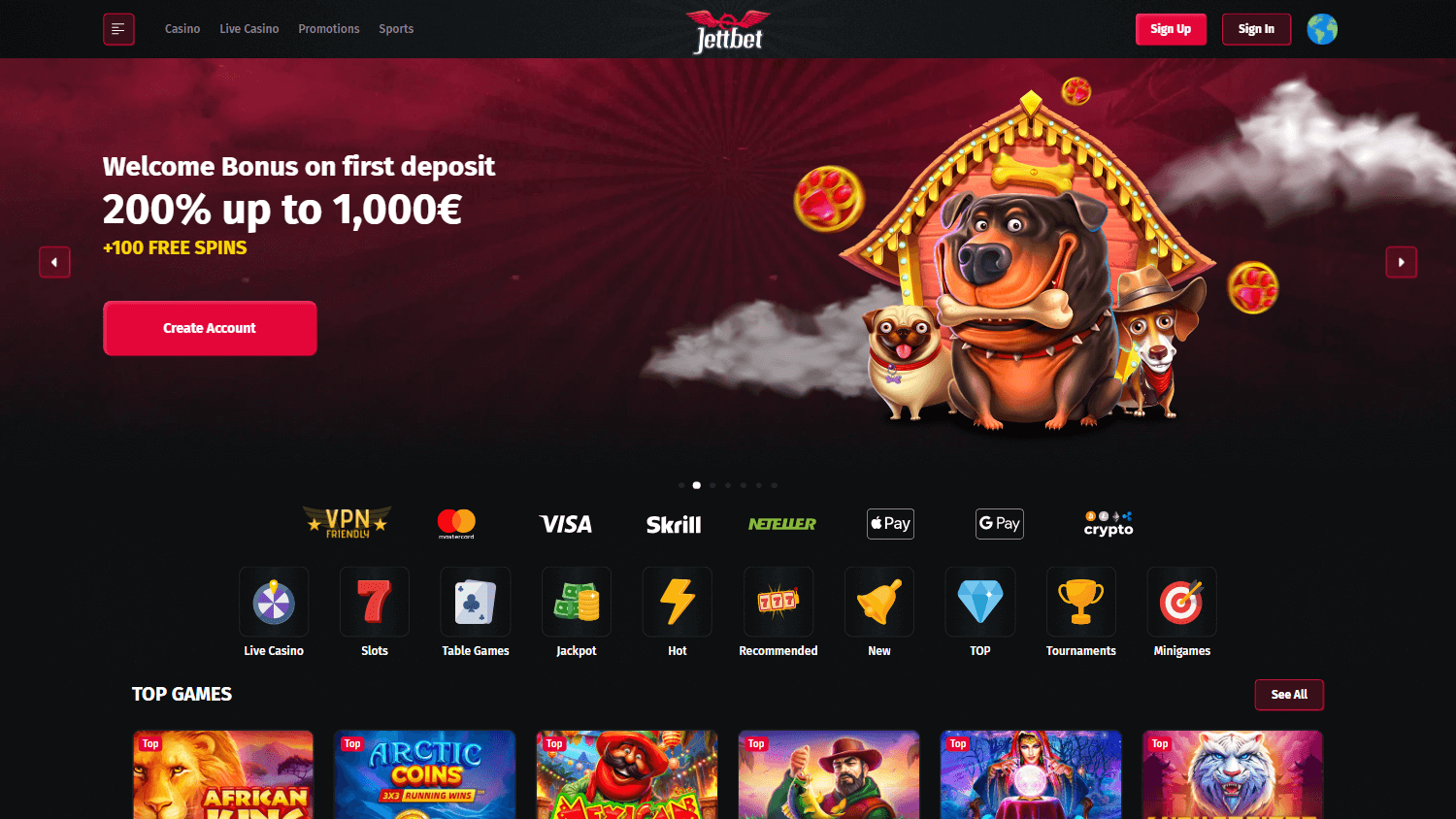 jettbet_casino_homepage_desktop