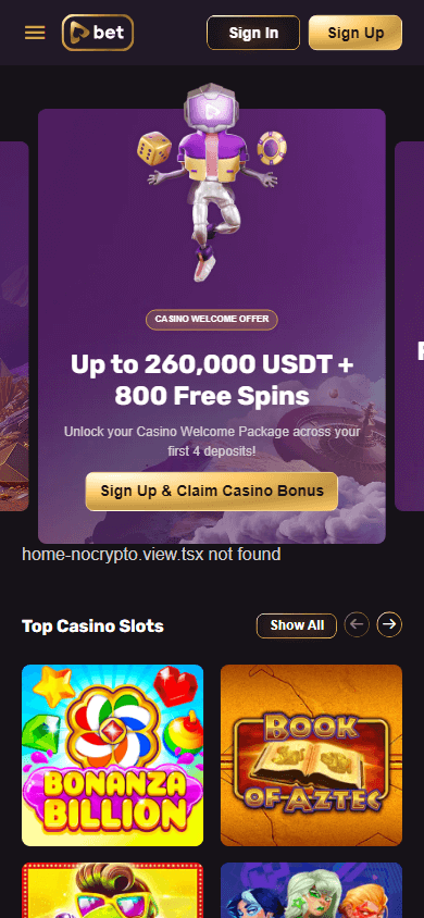 playbet.io_casino_homepage_mobile