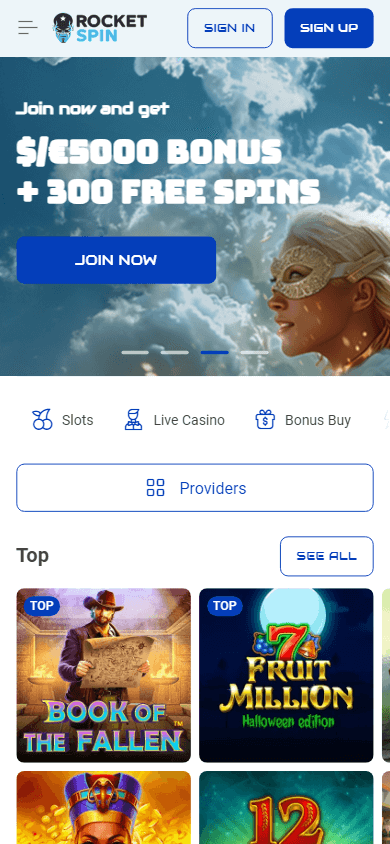 rocket_spin_casino_homepage_mobile