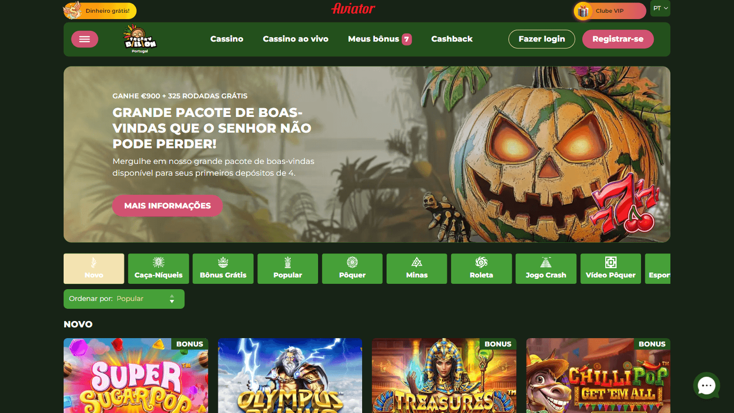 freakybillion_casino_homepage_desktop