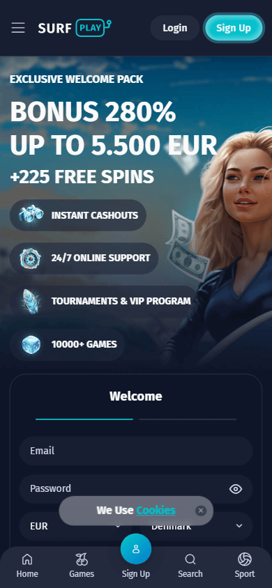 surfplay_casino_homepage_mobile