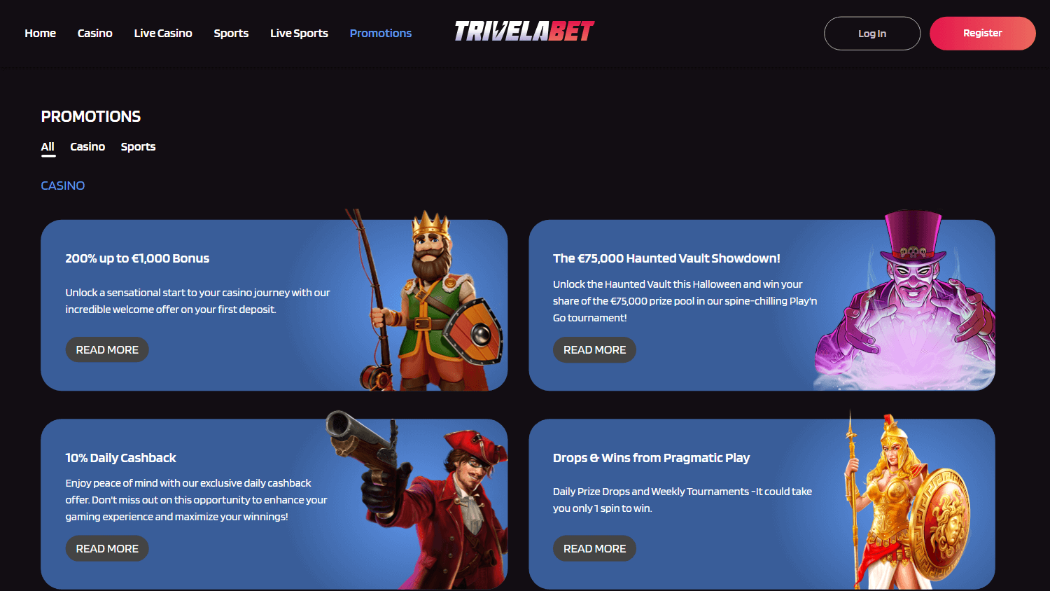 trivelabet_casino_promotions_desktop