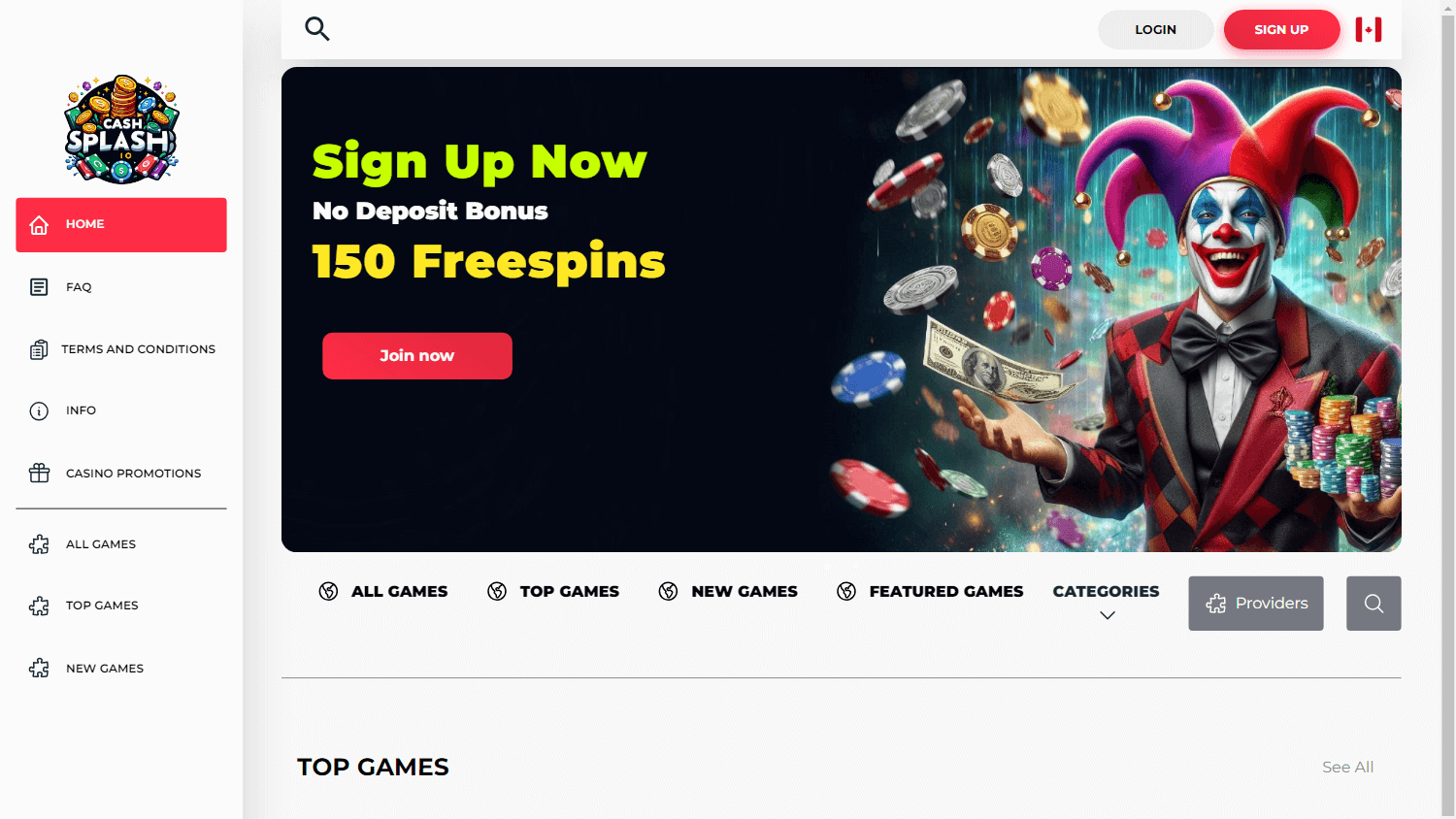 cashsplash_casino_homepage_desktop