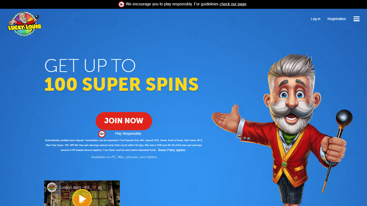 luckylouis_casino_uk_homepage_desktop