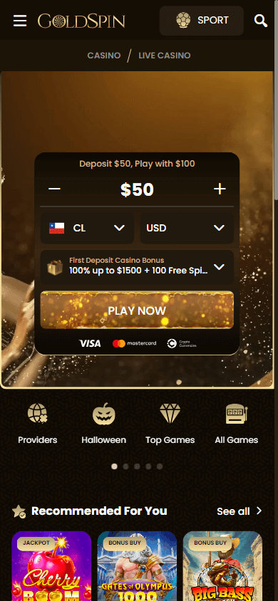 goldspin_casino_homepage_mobile