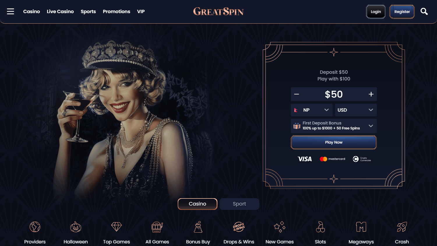 greatspin_casino_homepage_desktop