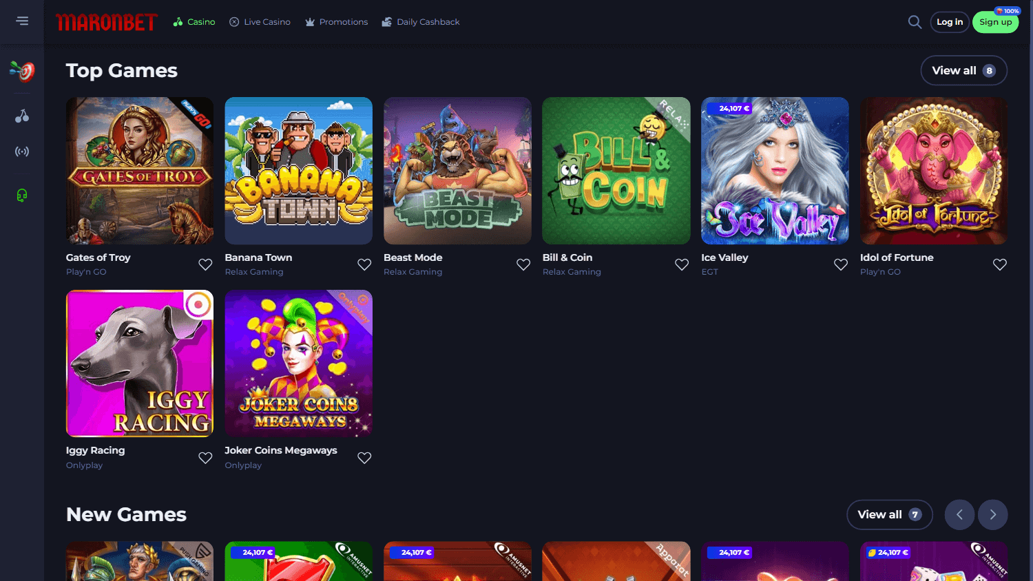 maronbet_casino_homepage_desktop