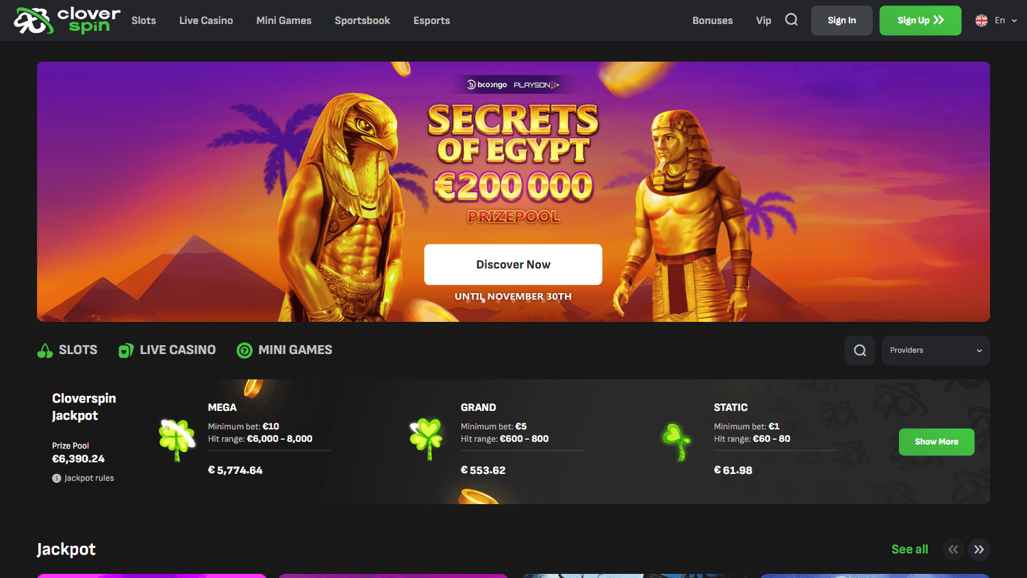 cloverspin_casino_homepage_desktop