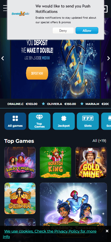 scratchmania_casino_homepage_mobile