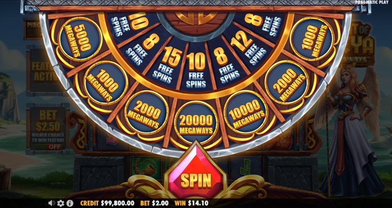 Might of Freya Megaways - Free Spins Wheel