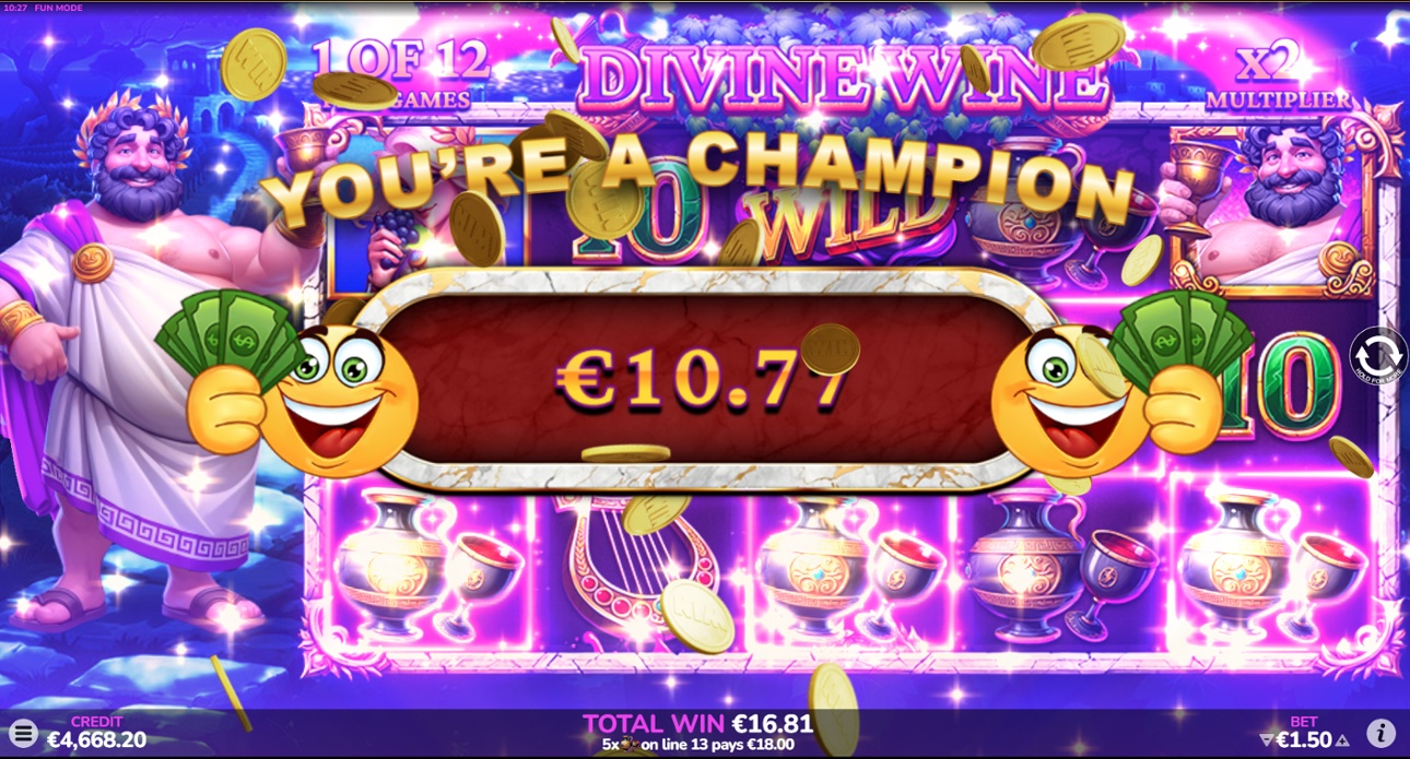 Divine Wine slot - Big Win