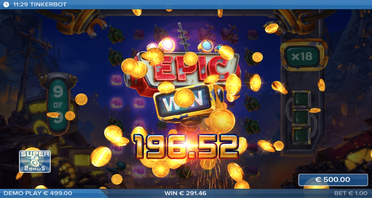 Tinkerbot slot - Epic win