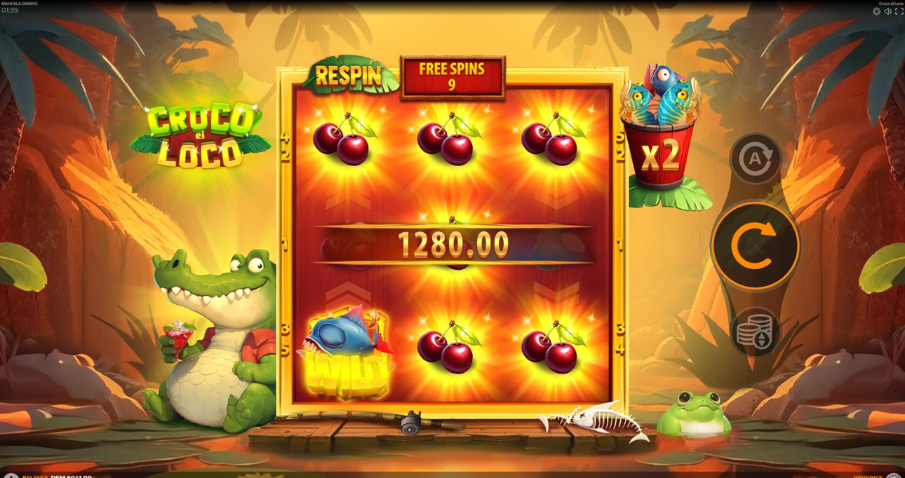 Croco El Loco - moving Wild symbol