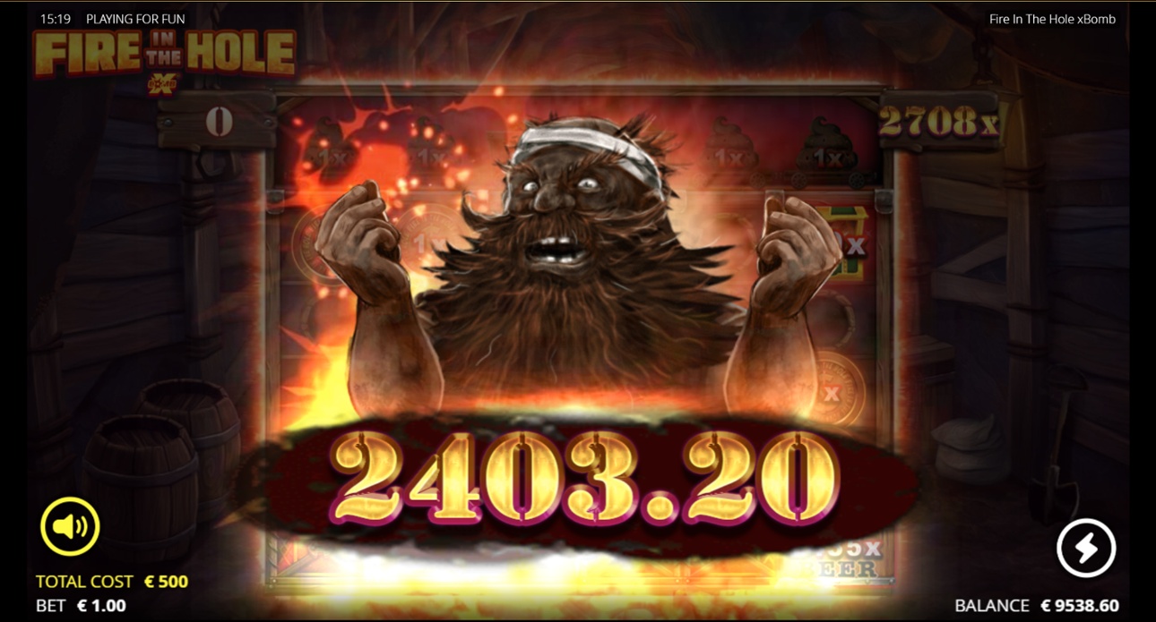 Fire In The Hole - Huge Win