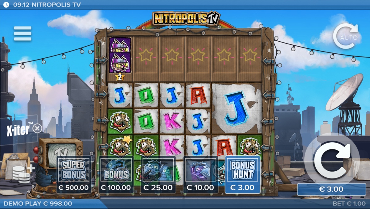 Nitropolis TV - Bonus-in options