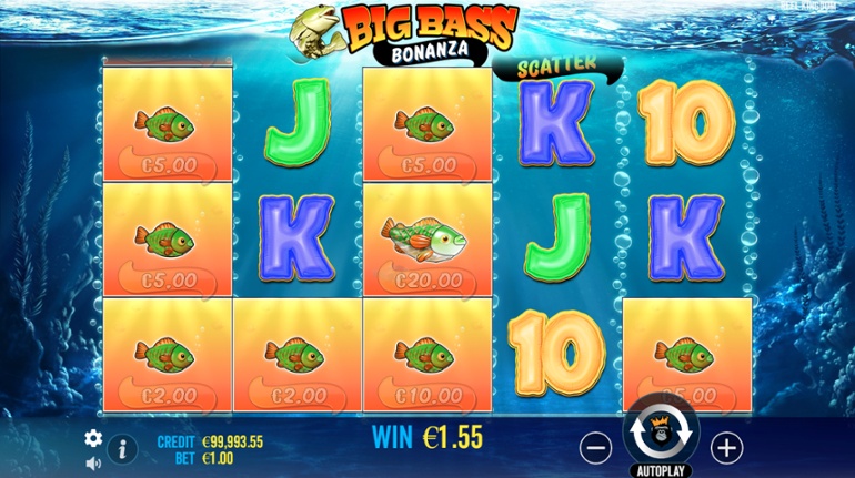 Big Bass Bonanza - Fish symbols win