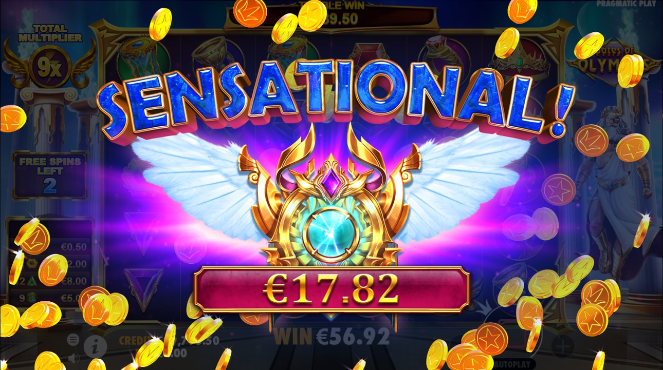 Gates of Olympus slot machine big win