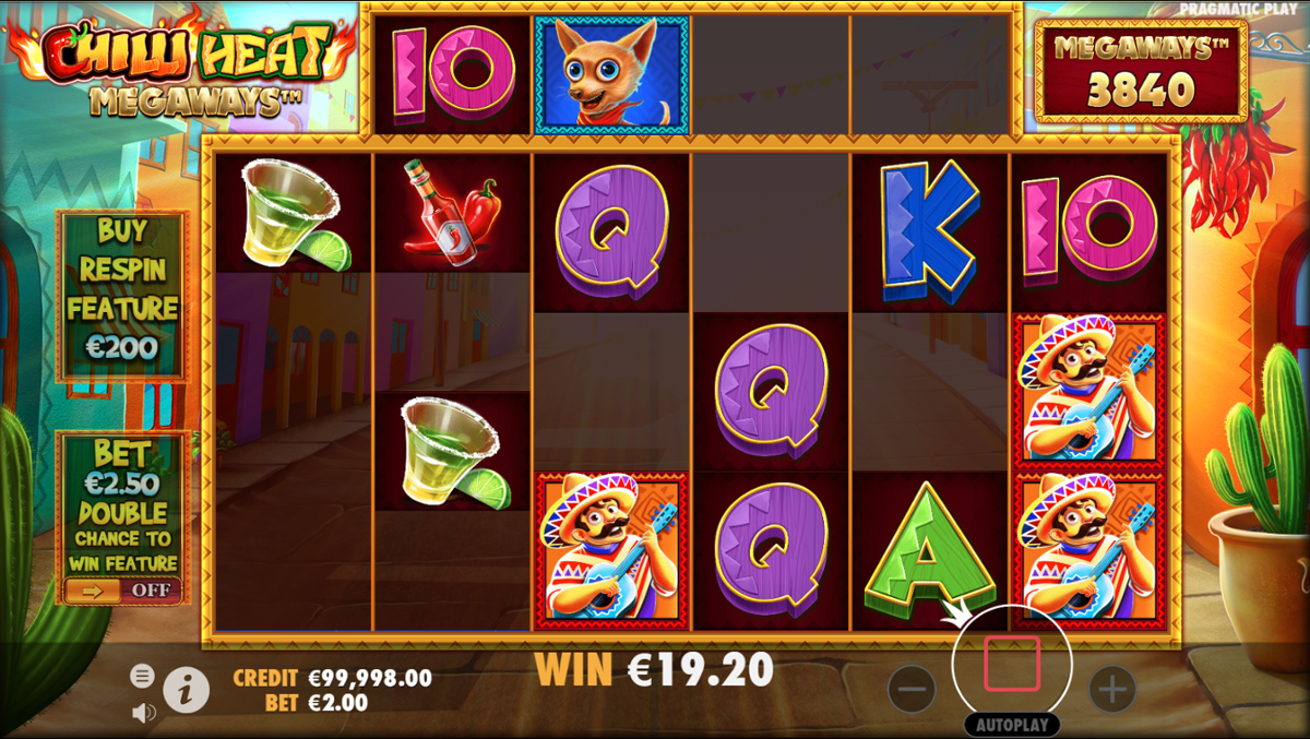 Chilli Heat Megaways - Cascade feature win