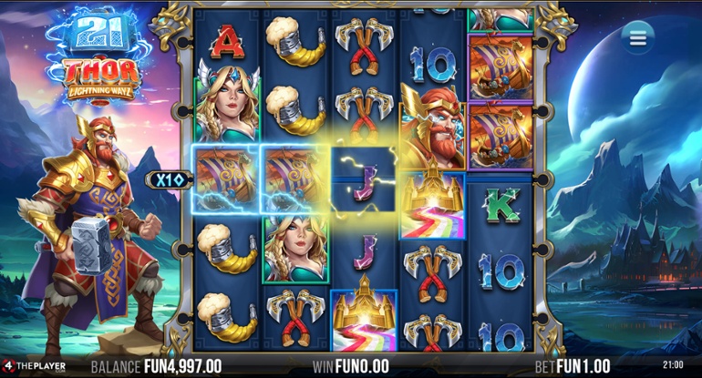 21 Thor Lightning Ways - Scatter symbols
