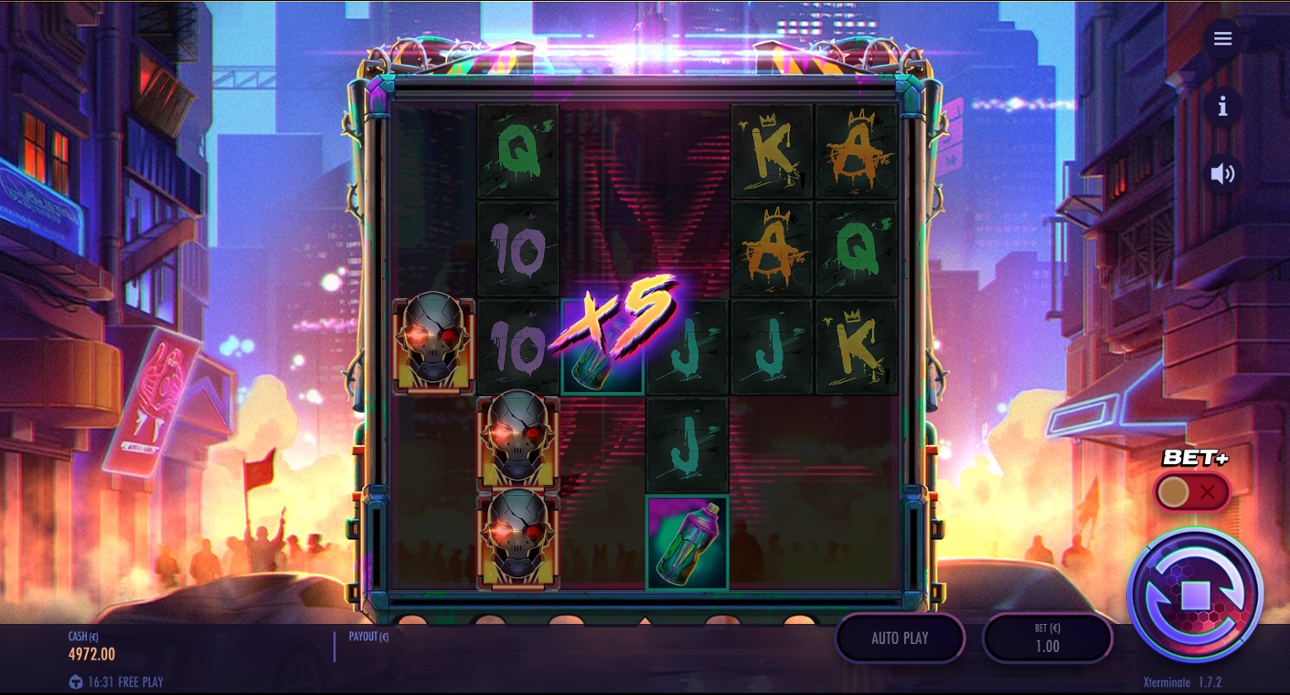 Xterminate slot - Multiplier Win