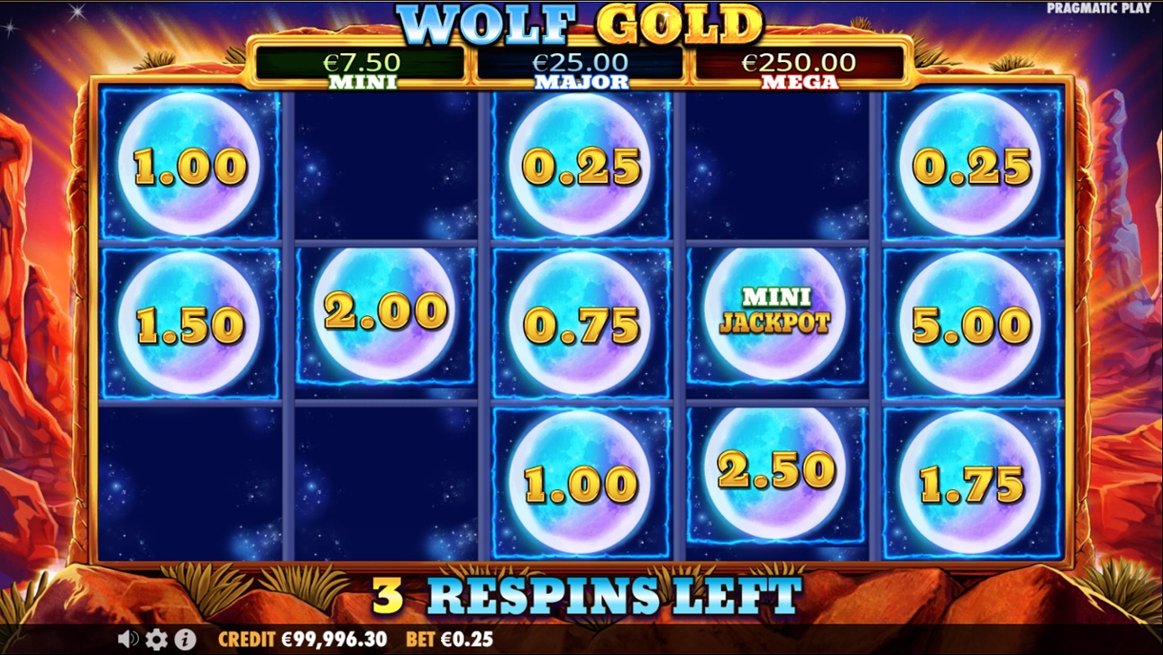 Wolf Gold - Money Respin Feature