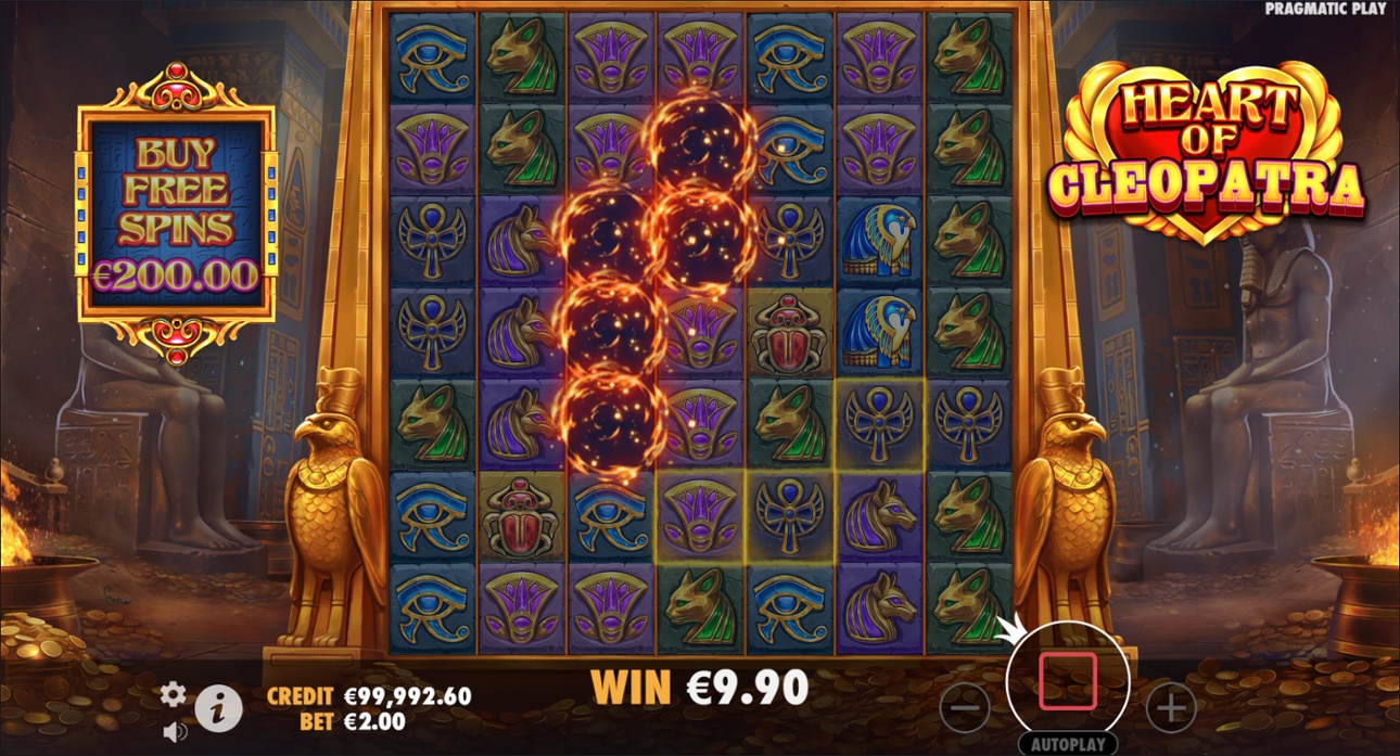 Heart of Cleopatra Tumble Win