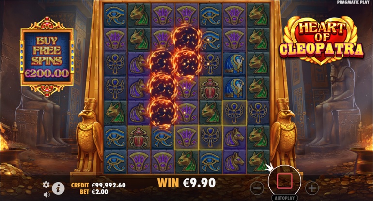 Heart of Cleopatra Tumble Win