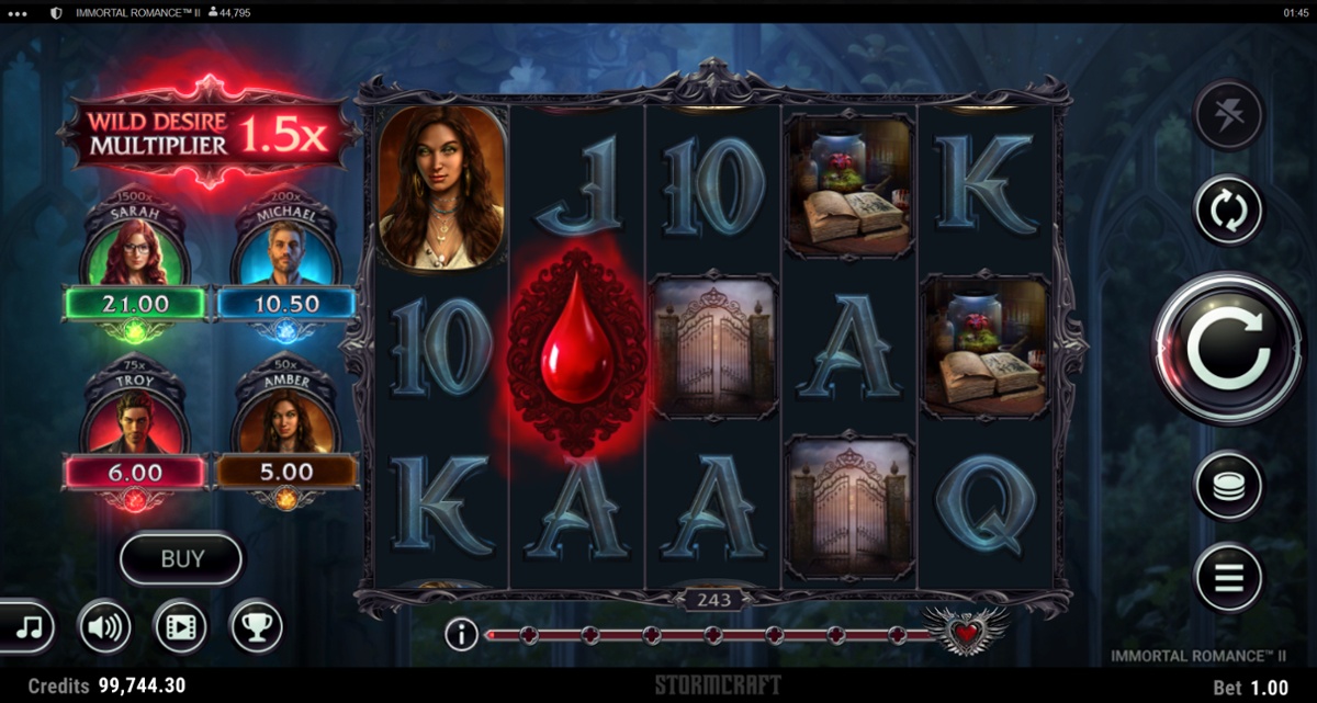 Immortal Romance 2 - Wild Desire Drop symbol