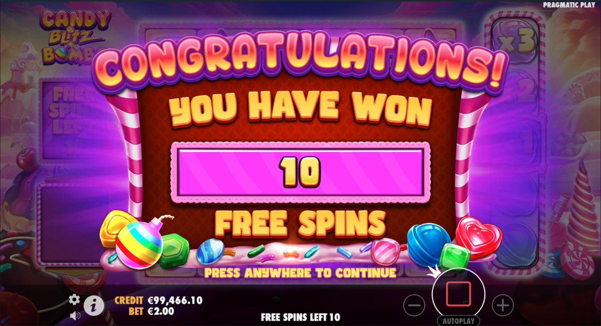 Candy Blitz Bombs - Free Spins