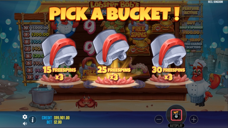 Lobster Bob's Sea Food and Win It - Free Spins pick