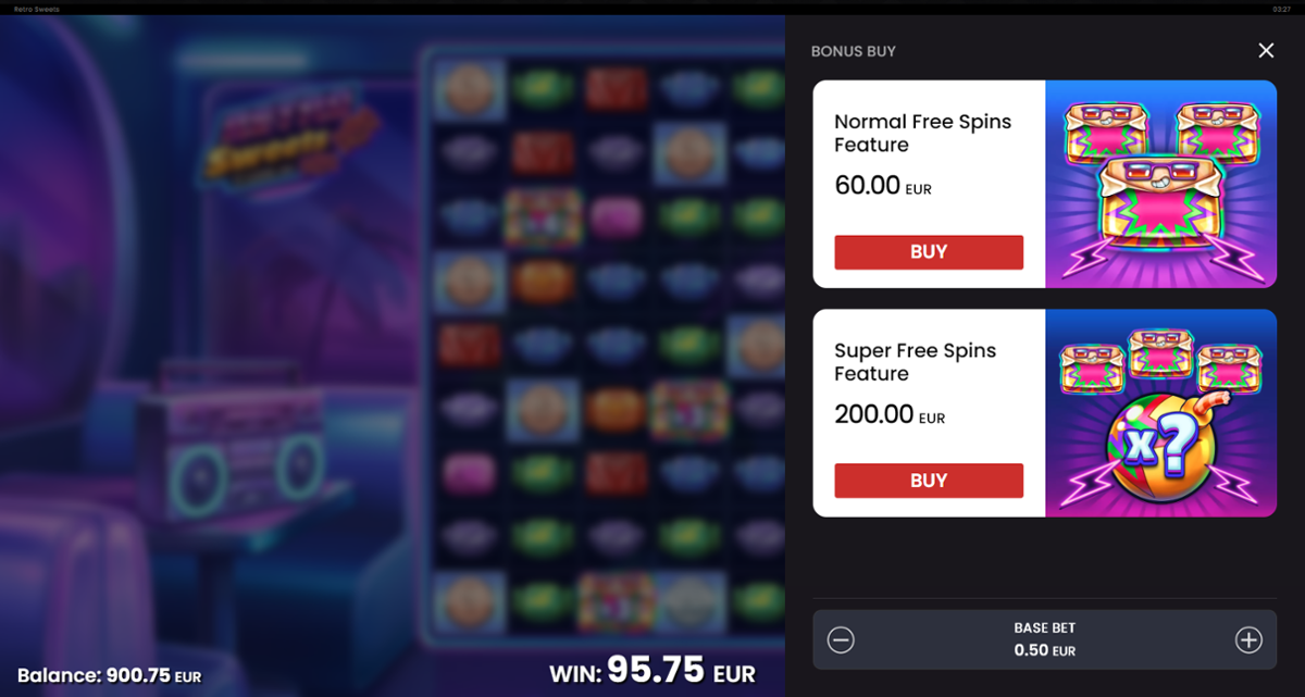 Retro Sweets - Buy-in options