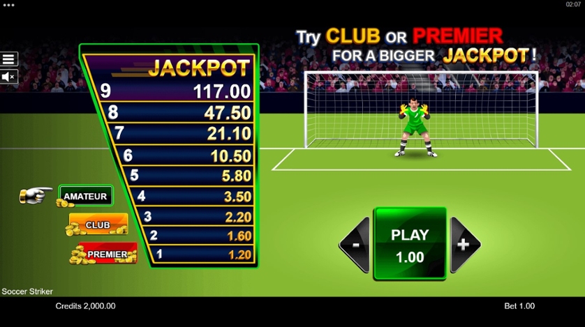 Juega gratis a Soccer Striker | Vegas Expert